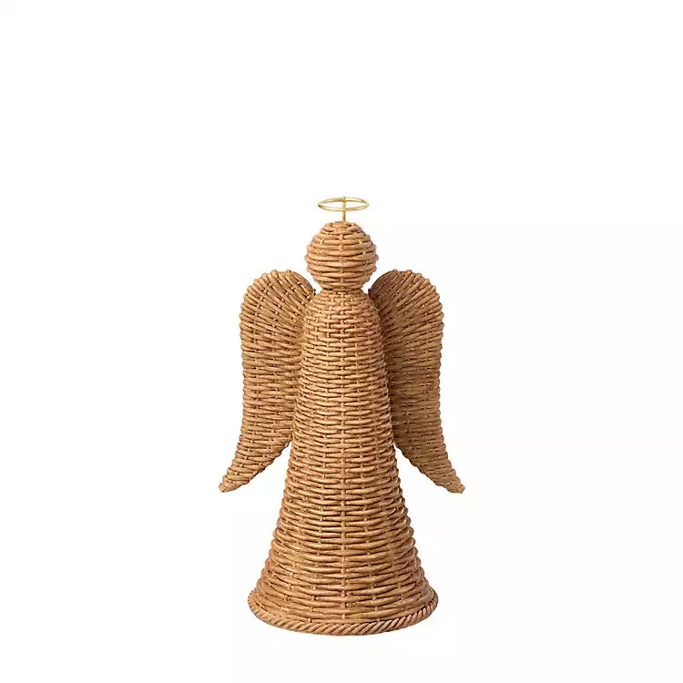 New! Woven Angel Figurine, 9-inch | Kirklands