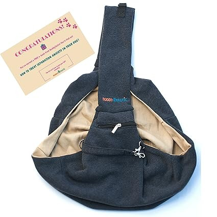 BuddyTastic Pet Sling Carrier - Reversible and Hands-Free Dog Bag with Adjustable Strap and Pocke... | Amazon (US)