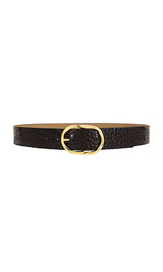 B-Low the Belt Kyra Croco Belt in Chocolate & Gold from Revolve.com | Revolve Clothing (Global)