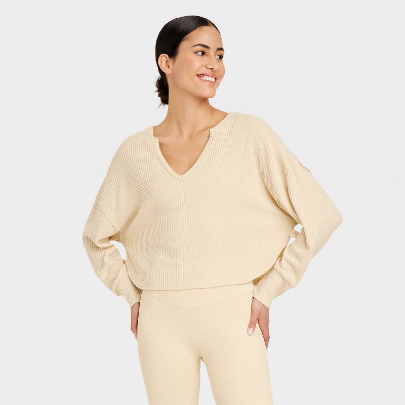 Women's Waffle Long Sleeve Top - JoyLab™ | Target