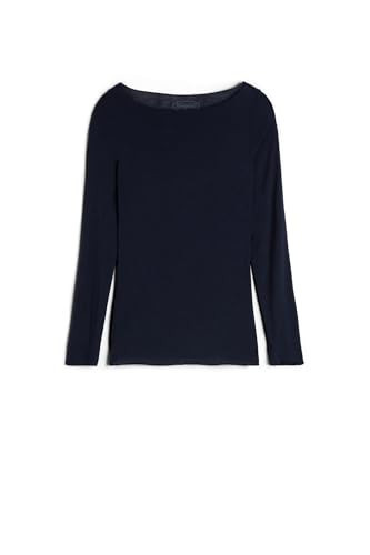 Intimissimi Woman's Boat Neck Modal Cashmere Ultralight Top in Blue, Size M | Amazon (US)