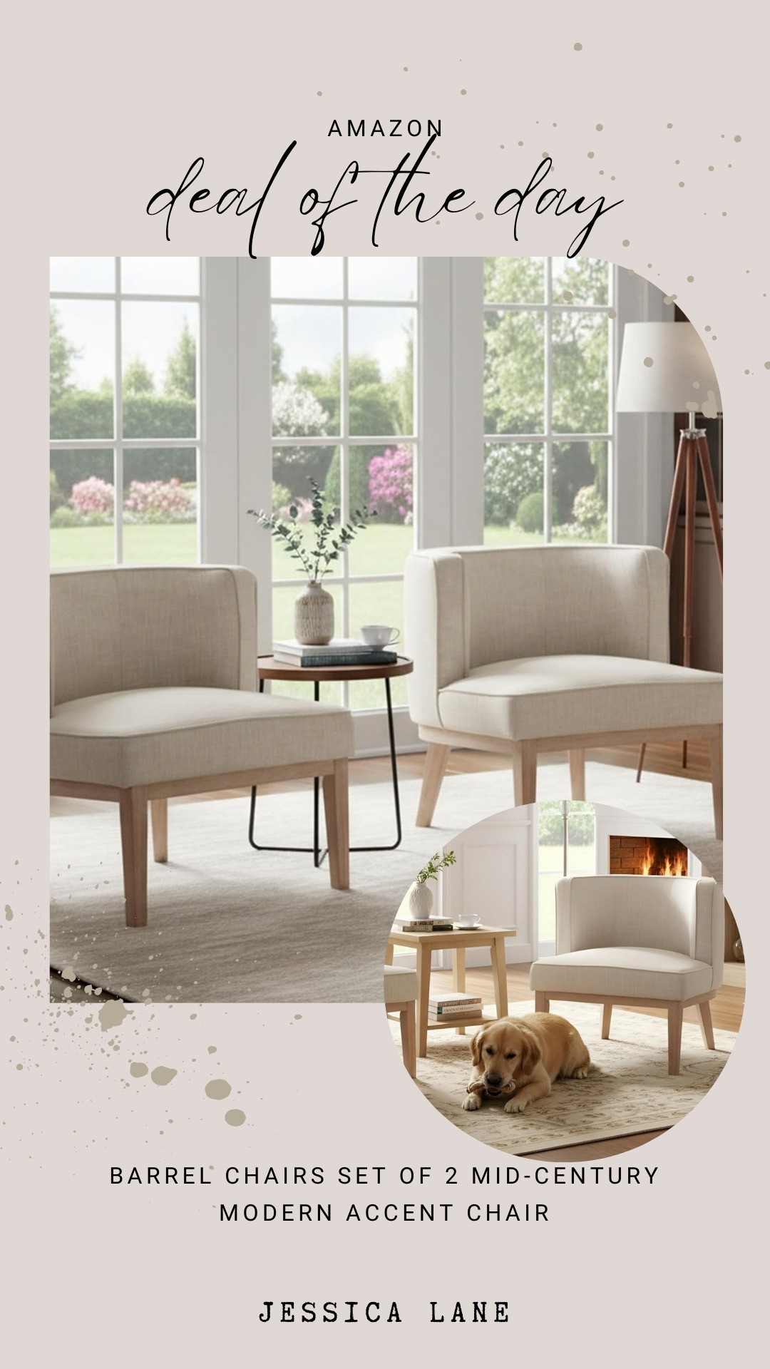 Upgrade your seating with this set of two modern barrel accent chairs featuring elegant wood legs.#furniture #homedesign #amazonfinds #interiordesign

#LTKSaleAlert #LTKHome #LTKSpringSale