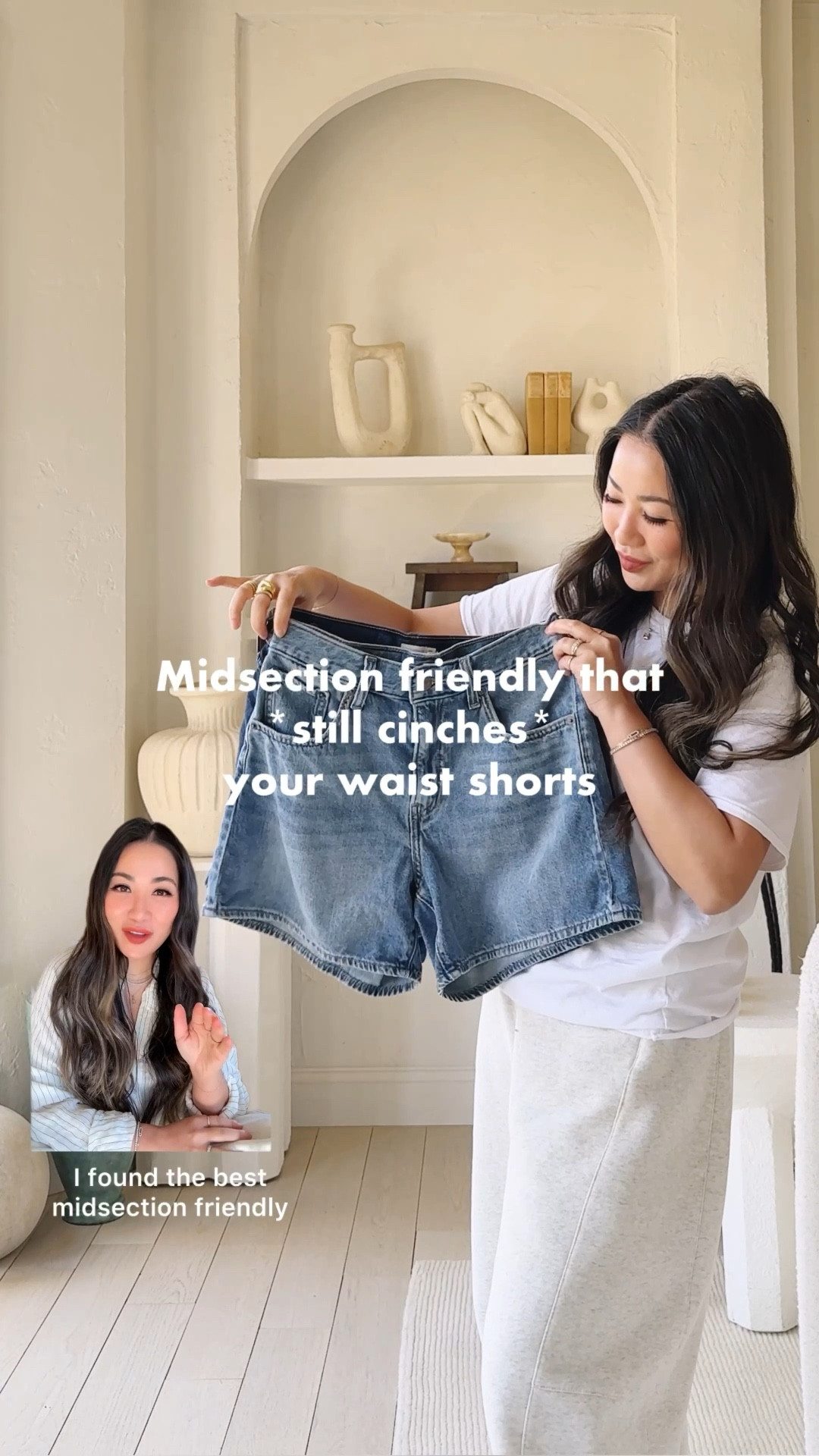 On sale and under $40! 

These are hands down my favorite pair of shorts! The button tabs are genius 💯 They are so soft and comfortable with a flattering high rise and perfect mid-thigh length (that still flatters petite frames!). 

For size reference, I’m 5 ft 115 pounds, postpartum tummy, and wearing a size 27 in these shorts. I find that at the farthest tab, they give an extra size. For example, I’m wearing a size 27 at the tightest tab. I tried on a size 26, but had to wear them at the furthest tab. I’m wearing colors - ‘Lift Up Short’ and ‘Kiss Goodbye Short’.

#LTKPetite #LTKmomlife #LTKSaleAlert