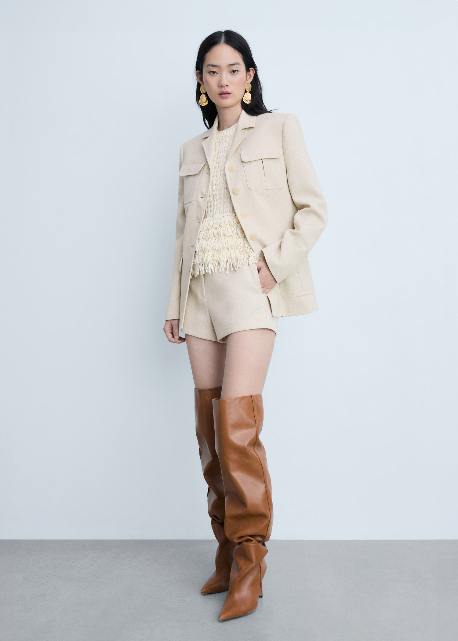 Cross stitch structure - Women | MANGO United Kingdom | MANGO (UK)