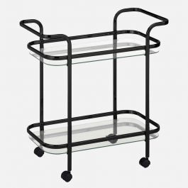 Serena Bar Cart - Chrome | Linen Chest