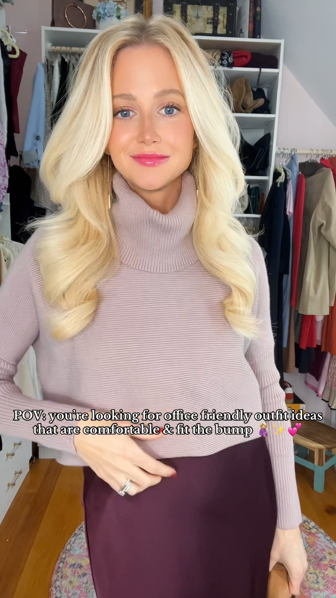 Bump friendly (mostly non maternity) outfit ideas for work. All are comfortable around the tummy and run true to size 

#LTKBump #LTKSaleAlert #LTKWorkwear