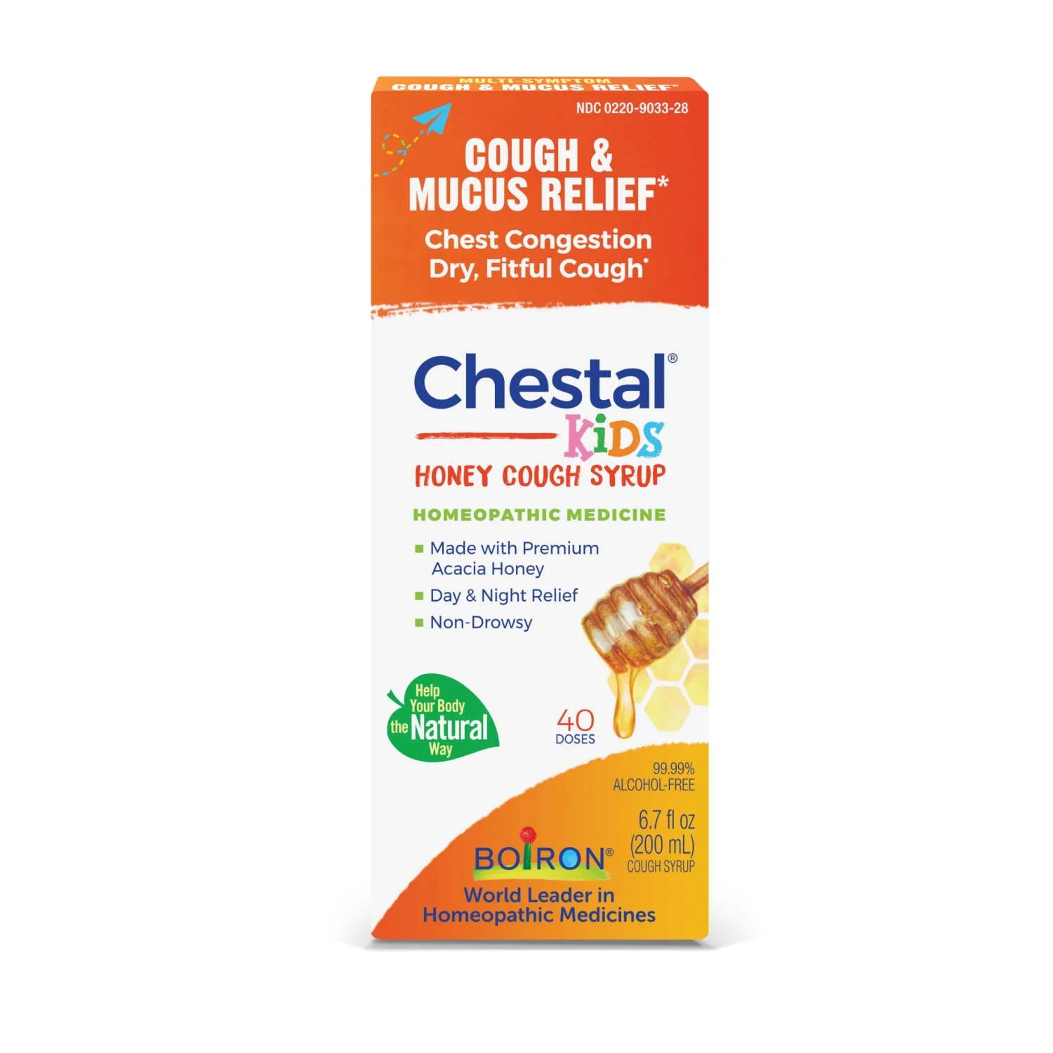 Boiron Chestal Kids Honey Cough Syrup, Homeopathic Medicine for Cough & Chest Congestion, 6.7oz | Walmart (US)