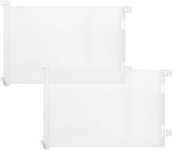 (2 Pack) Retractable Baby Gate for Doorways and Stairs, Mesh Safety Gate for Pet, Indoor & Outdoo... | Amazon (US)