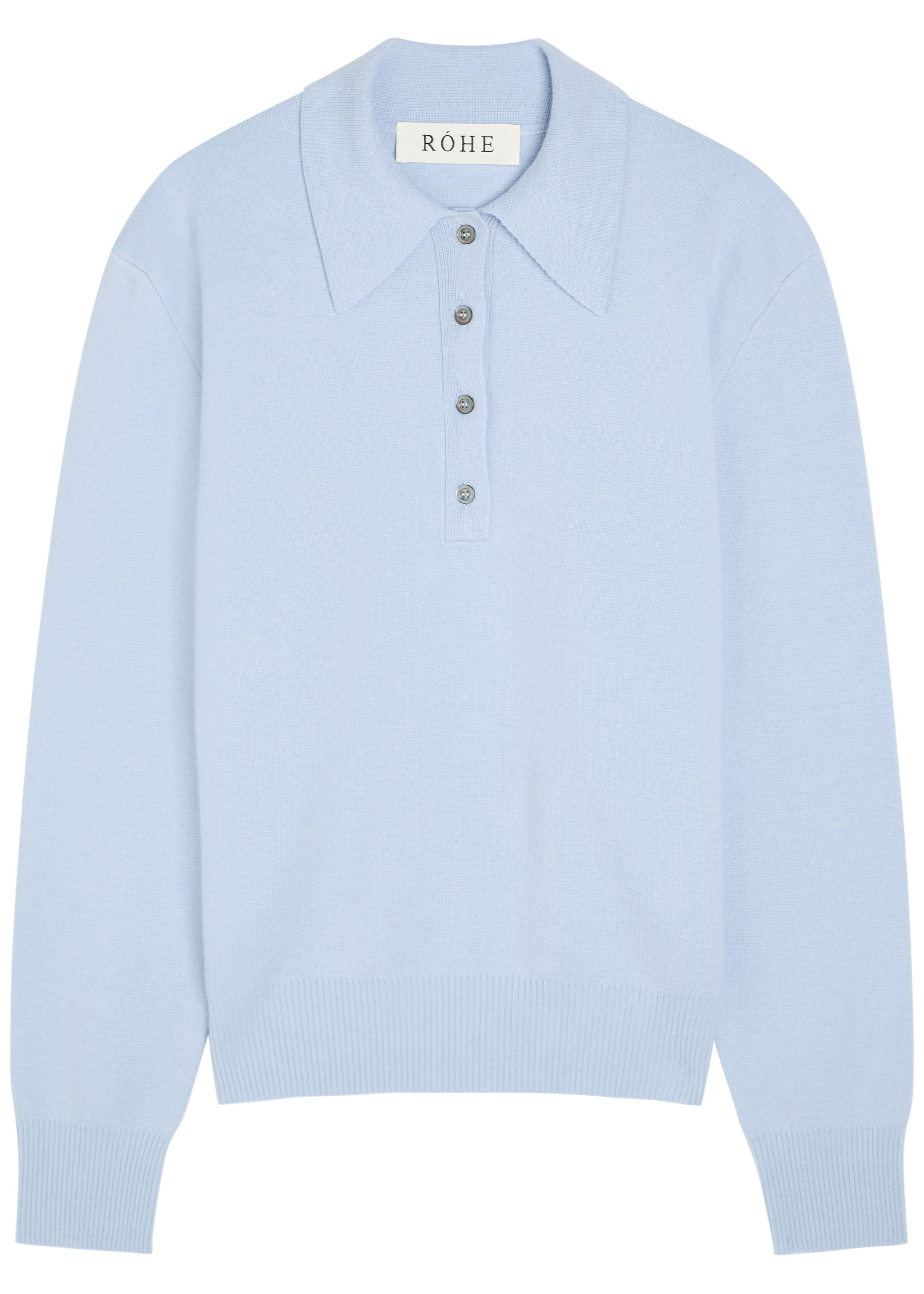 Compact knitted polo_65173_LBLU | Harvey Nichols