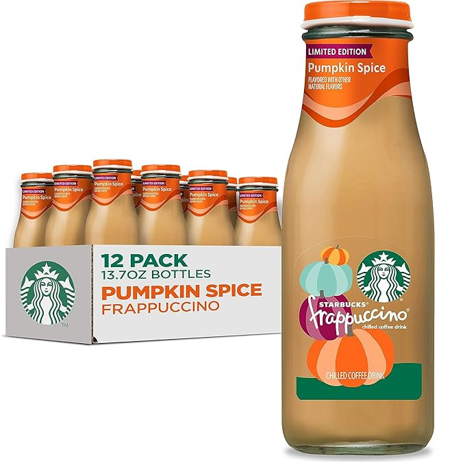 Starbucks Frappuccino Pumpkin Spice, 13.7oz fl oz Bottles (12pk) | Amazon (US)