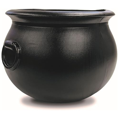 Union Products 55120 12 Inch Spooky Witch Cauldron Candy Bowl, Black | Amazon (US)