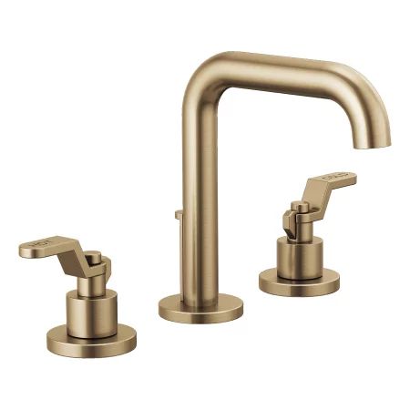 Brizo 65335LF-GLLHP Luxe Gold Litze Widespread Bathroom Faucet with Drain Assembly - Less Handles | Build.com, Inc.