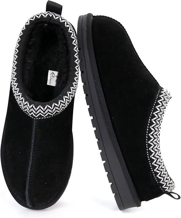 Slipper for Women Men Suede Braided Mini Boots with Fluffy Fur Lining Short Ankle Boots for Autum... | Amazon (US)