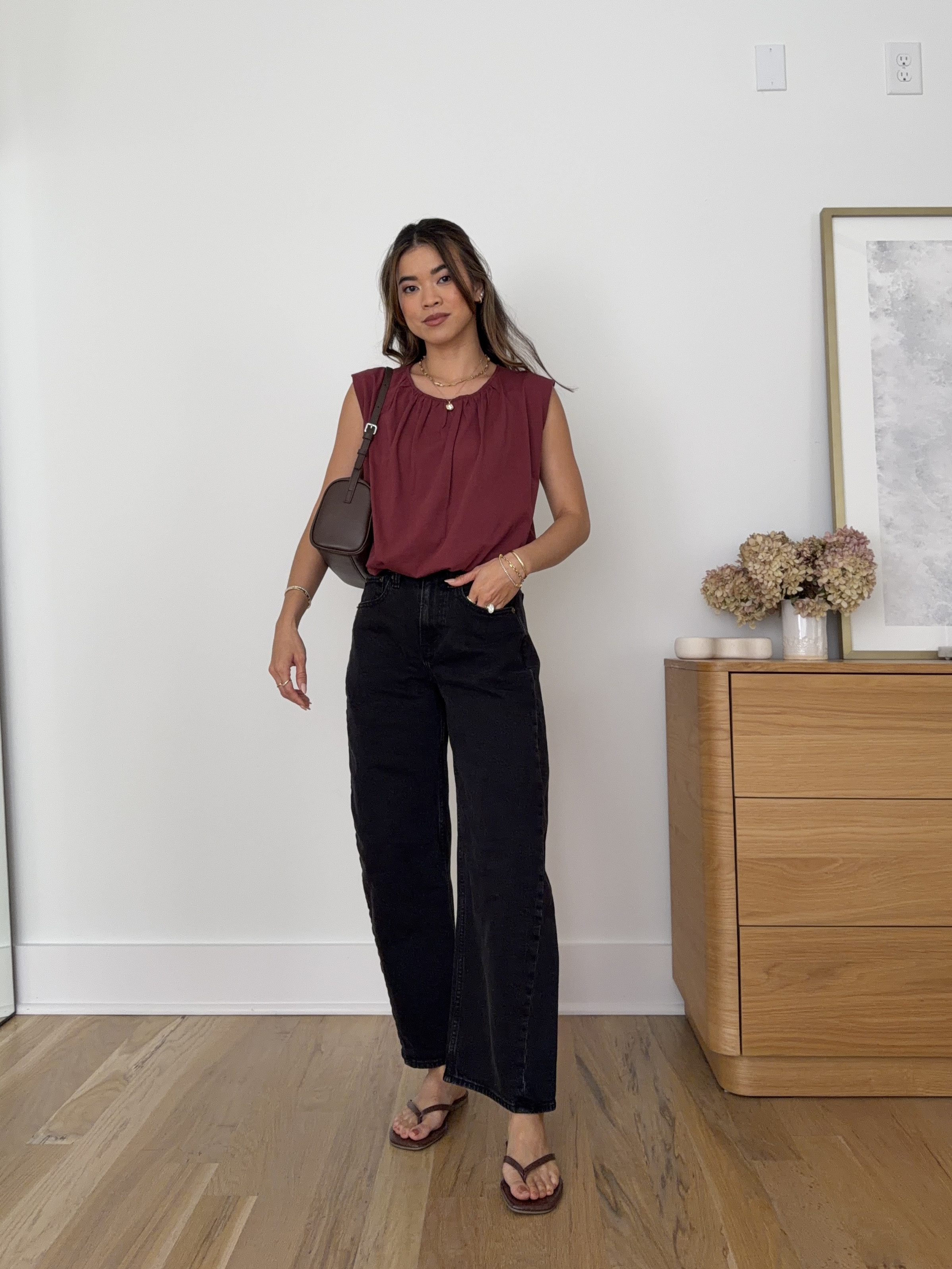 Late summer fit. I love these jeans from @abercrombie.

Sizing info:
-Evereve Hayes Bubble Tee (Size XS in Wine) 
-Abercrombie High Rise Barrel Jean (Size 24 Short in Black)

transition tops, autumn tops, early fall tops, petite fashion, mom outfit, mom style, petite pants, petite outfit ideas, petite outfits, best pants for petite, petite denim, fall style, autumn outfits, barrel jeans for petite, Abercrombie denim for petite, Best Jeans from Abercrombie for Petite,

#LTKootd #LTKSeasonal #LTKPetite