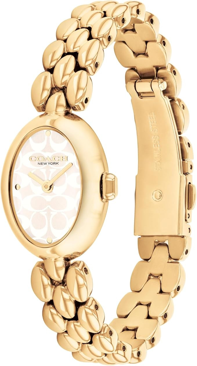 COACH Women's Sammy 2H Quartz Bracelet Watch, 22.5mm Petite Oval Case, Premium Fashion, Everyday ... | Amazon (US)