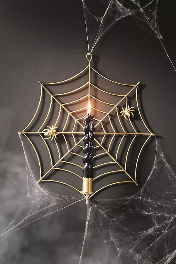 Spiderweb Taper Candle Holder Sconce | Anthropologie (US)