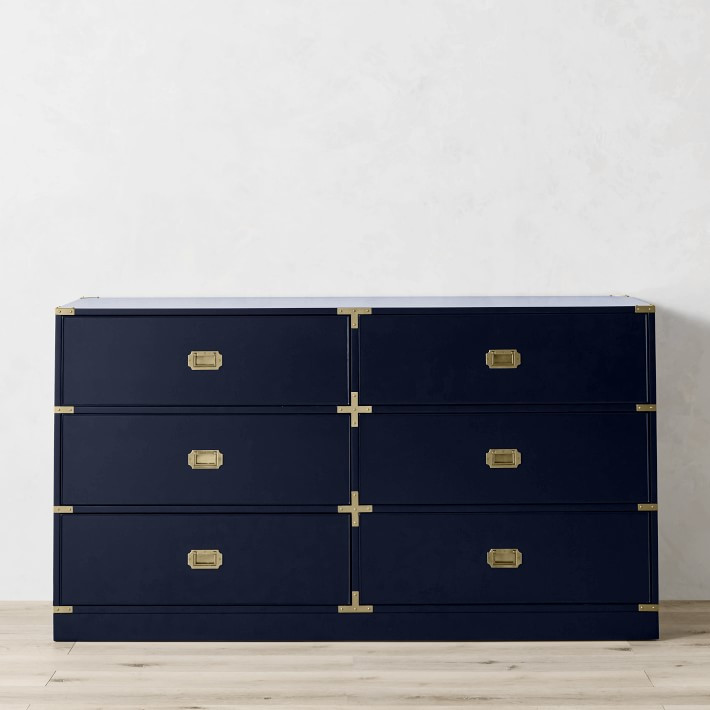 Campaign 6-Drawer Dresser, Navy (66") | Williams-Sonoma