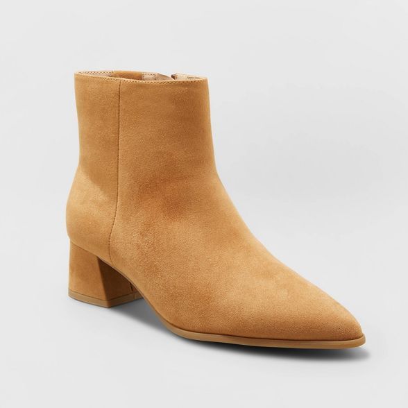 Women's Delilah Heeled Ankle Boots - A New Day™ | Target