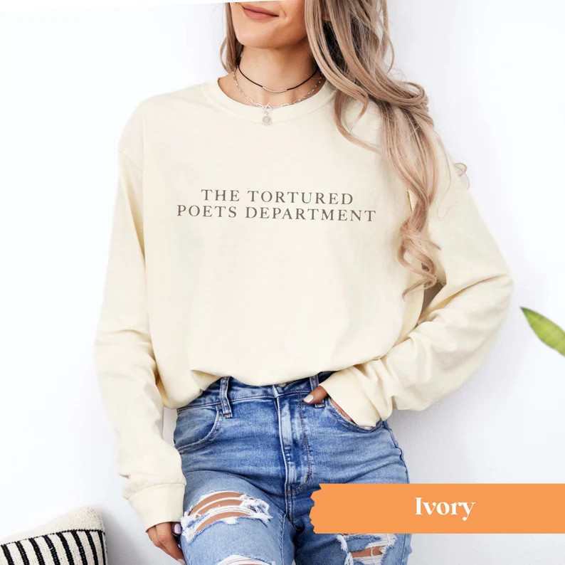 Tortured Poets Department Long Sleeve, Tortured Poets Comfort Colors® Long Sleeve - Etsy | Etsy (US)