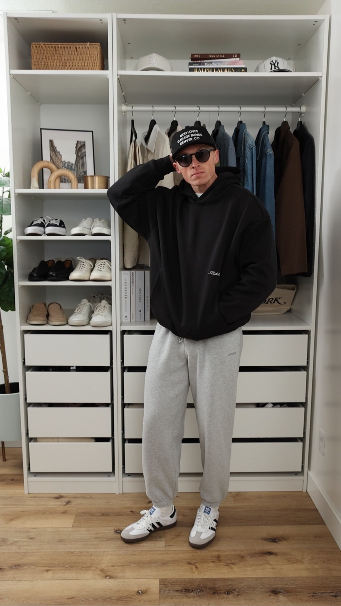 Black and grey athleisure outfit for guys.

#LTKMens