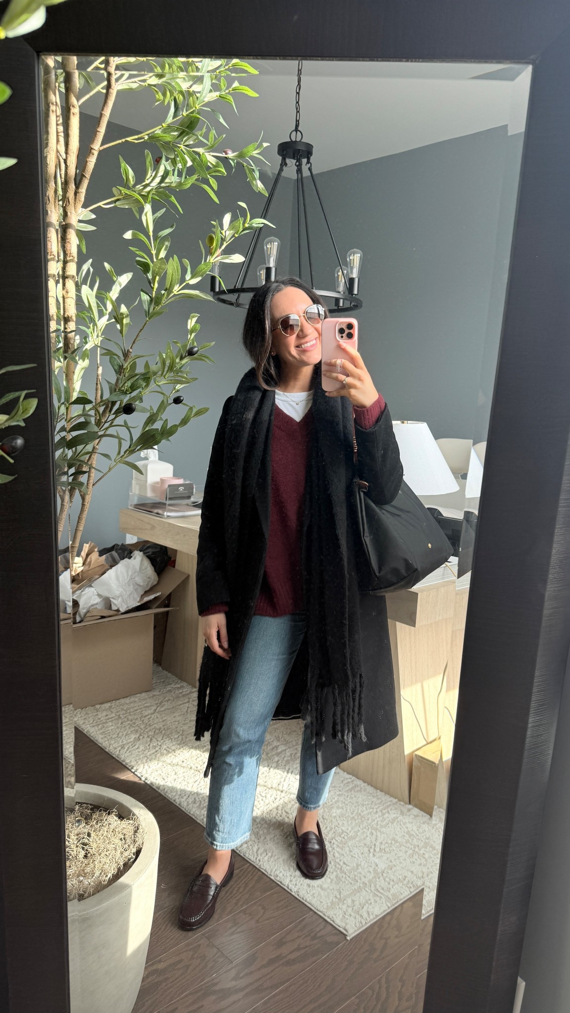 Small coat
XS sweater 
XS white tee 
25 regular pants 
Shoes size down .5

#LTKootd #LTKHoliday #LTKWorkwear