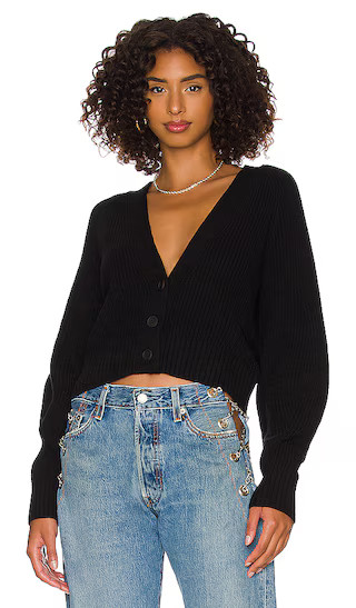 V-Neck Cardigan in Black | Revolve Clothing (Global)