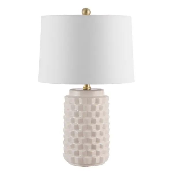 SAFAVIEH Lighting 22.5-inch Weldon Ceramic Table Lamp - 15" x 15" x 22.5" - Overstock - 32201326 | Bed Bath & Beyond