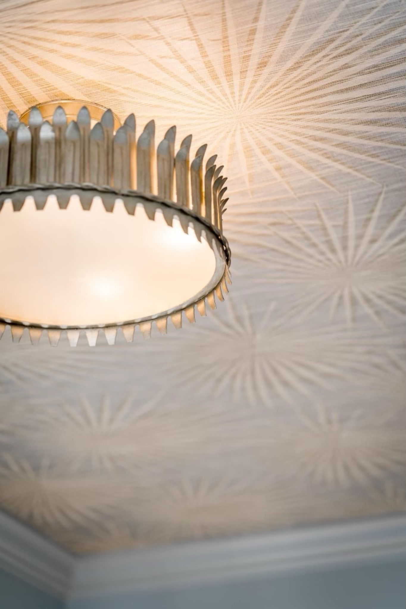 A pretty semi-flush and wallpaper ceiling combo are my favorite!

#wallpaper #semiflush #lighting 

#LTKFind #LTKhome