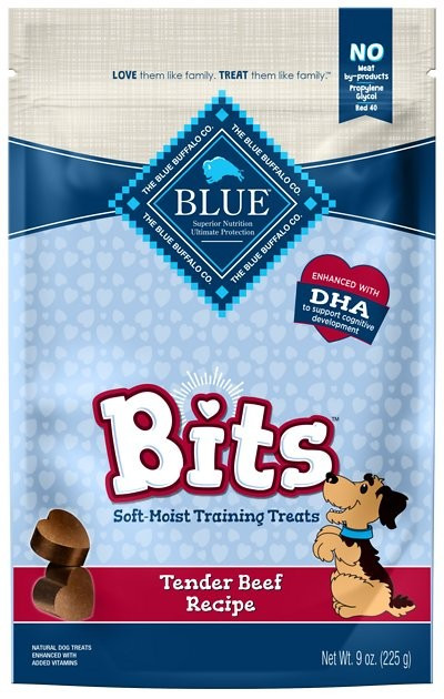Blue Buffalo Blue Bits Tender Beef Recipe Soft-Moist Training Dog Treats, 9-oz bag | Chewy.com
