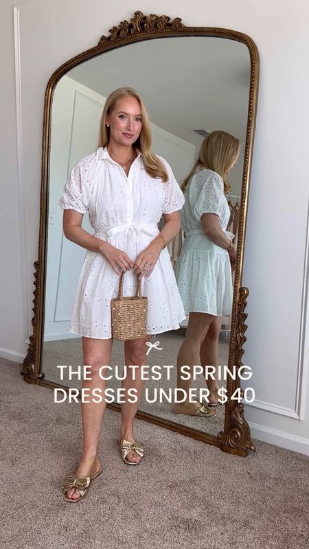 The cutest spring and summer dresses under $40! Wearing a small // target finds // target haul // target outfits // white dresses // graduation dresses 


#LTKSeasonal #LTKfindsunder50 #LTKVideo