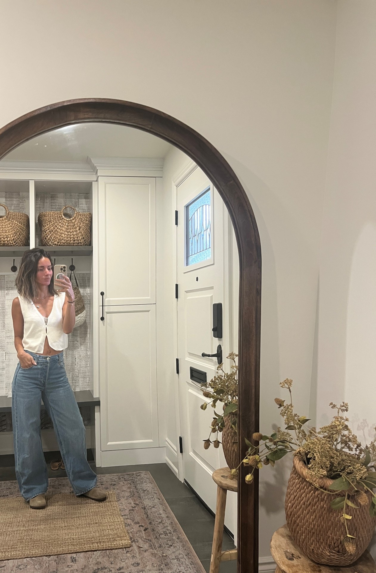 Wearing size 25 in jeans, and xs in vest

#LTKcanada