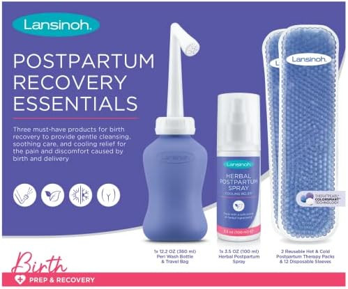 Lansinoh Postpartum Essentials Recovery Bundle, Postpartum Care Kit | Amazon (US)