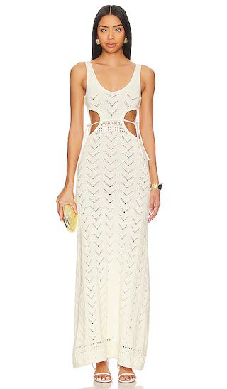 Andros Dress | Ivory Dress | Cream Dress | Off White Dress | White Cut Out Dress | White Maxi Dress | Revolve Clothing (Global)