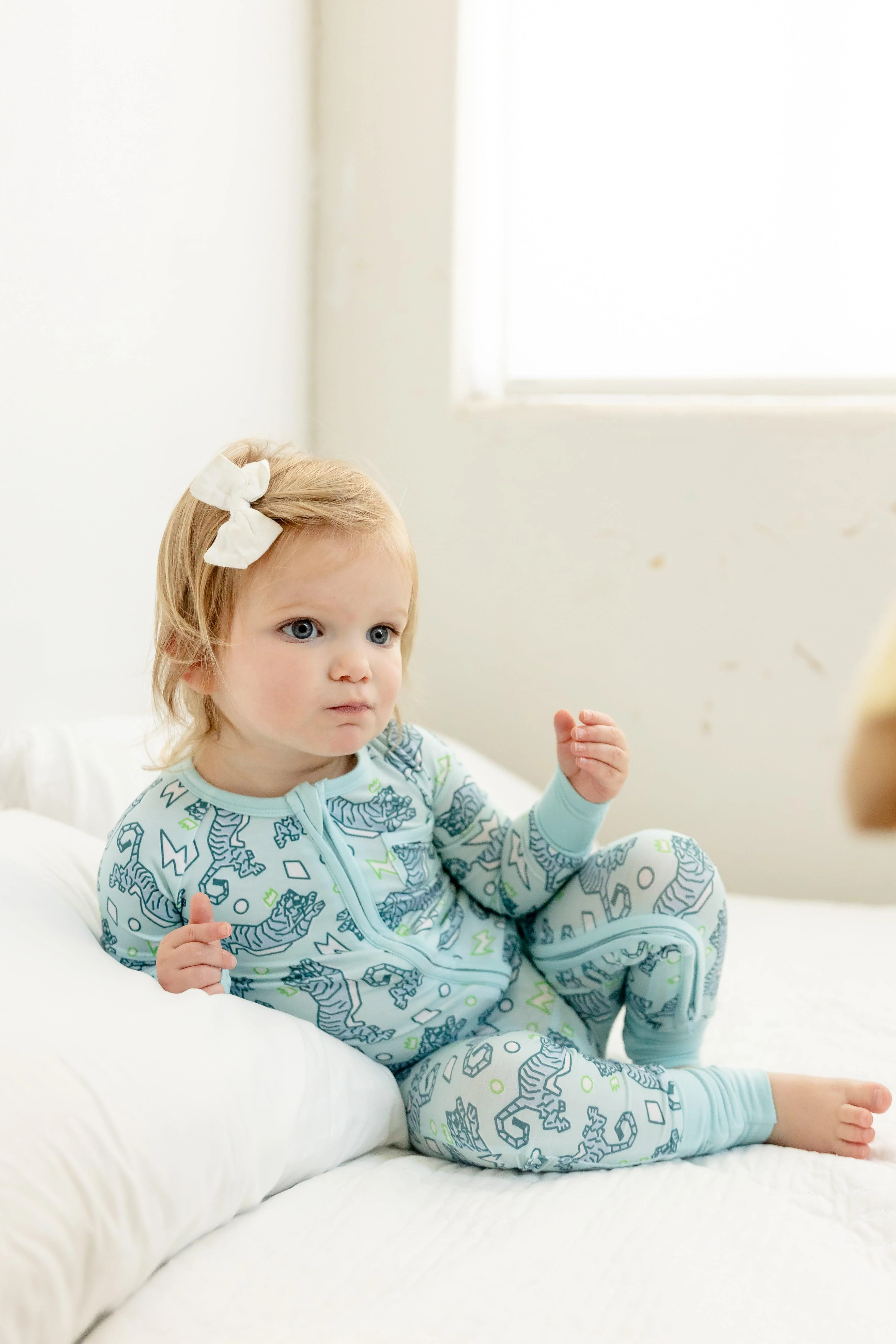 Blue Tiger Zip Romper | PB & Grape