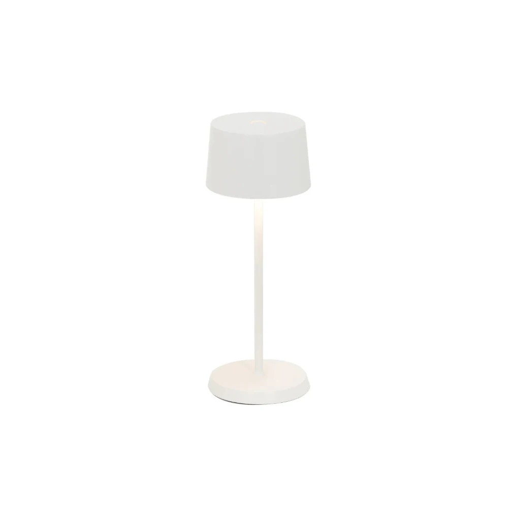 Zafferano Olivia Pro Cordless Rechargeable Micro Table Lamp White | Sabavi Home