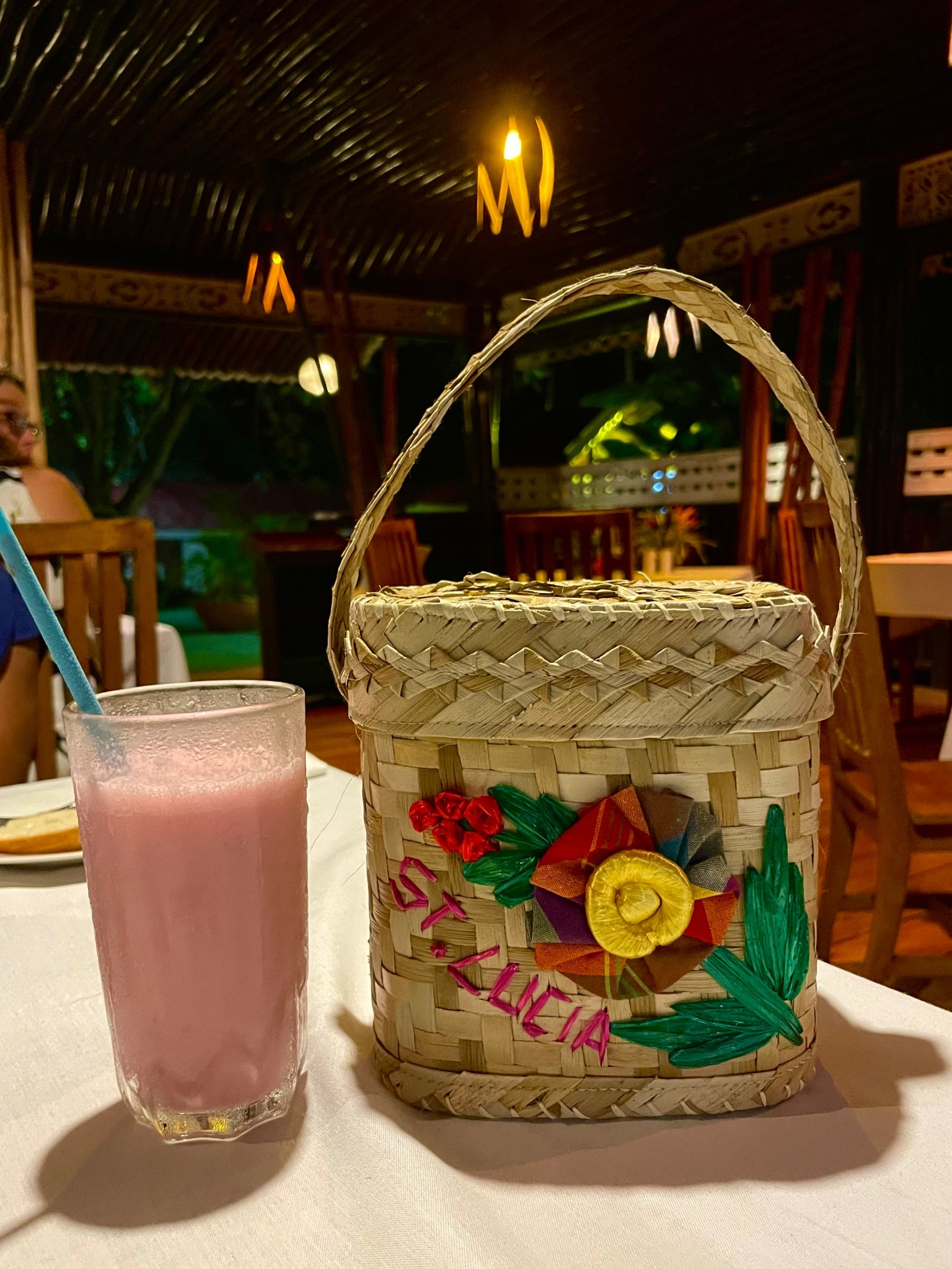 Island vibes with this handwoven basket bag.  Perfect for adding a tropical touch to any look!