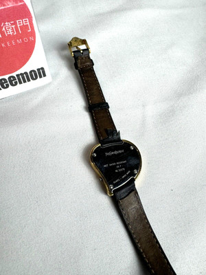 Yves Saint Laurent Heart Women Watch Quartz Black Belt "Crown missing" Junk | eBay US