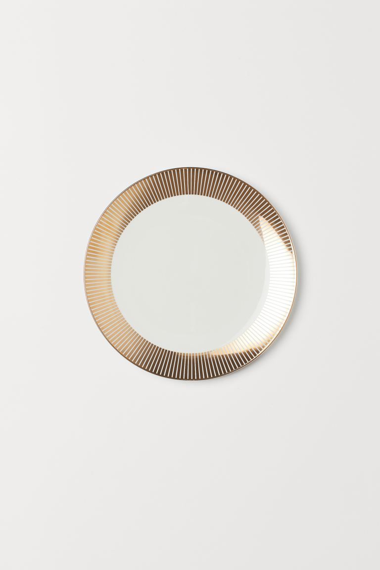Patterned Porcelain Plate | H&M (US)