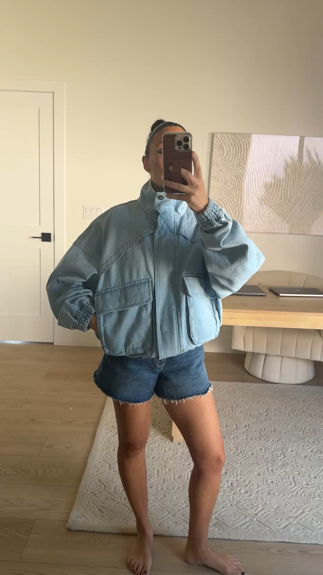 Target denim jacket size small // threw it on once it arrived! I think I would style this with some white linen pants or bike shorts 

Target finds 


#LTKSeasonal #LTKTravel #LTKootd