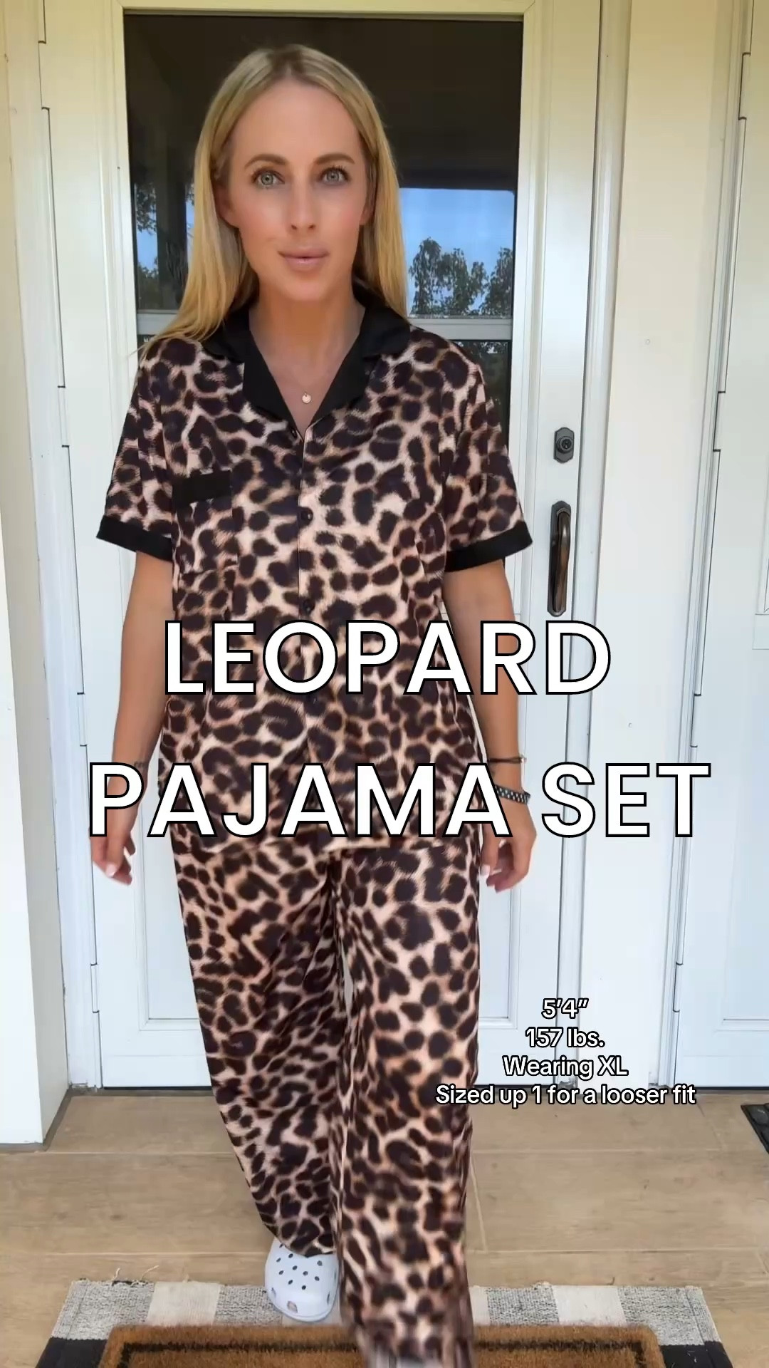 Leopard print pajama set 

#LTKFindsUnder50 #LTKSeasonal #LTKMidsize