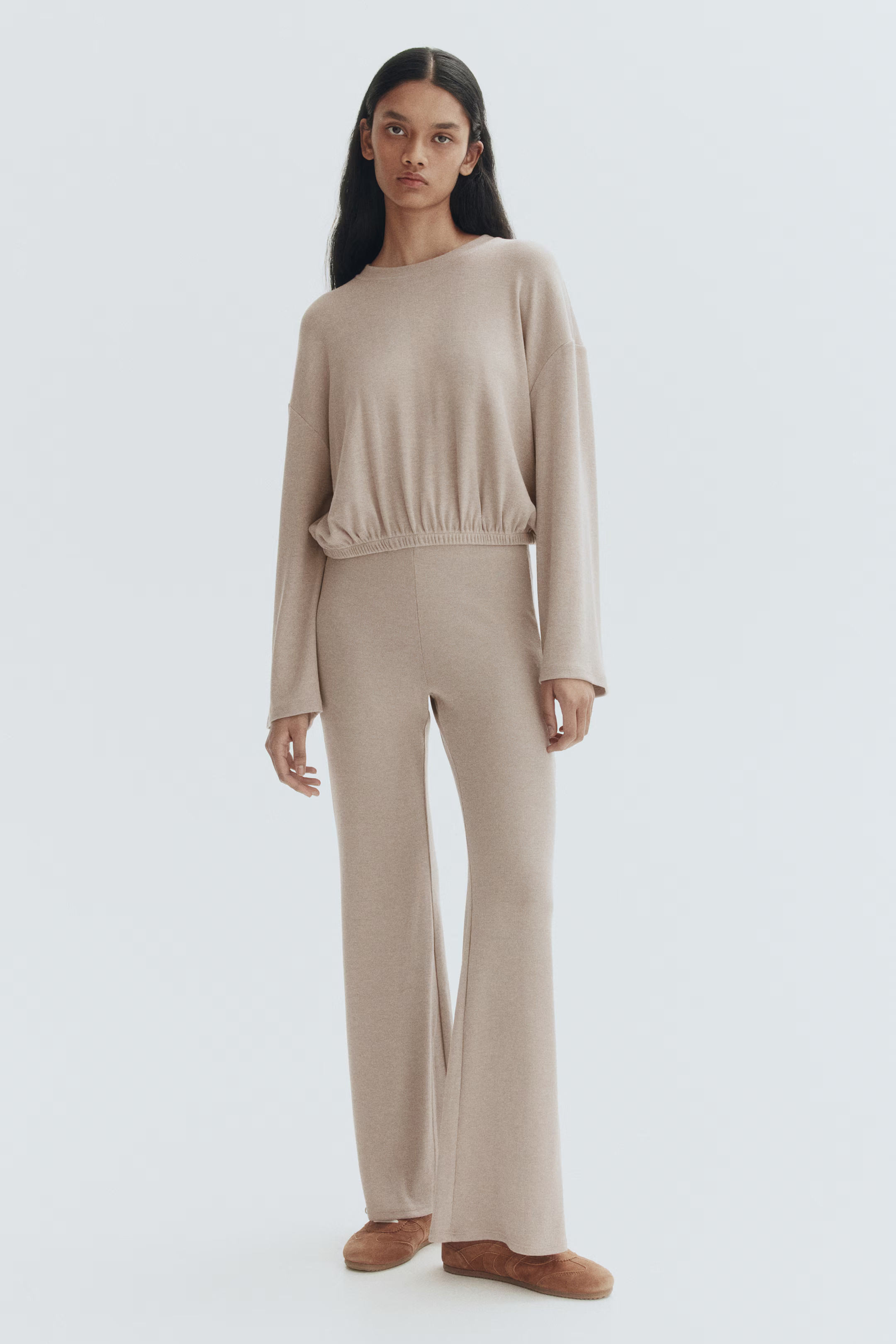 Flared fine-knit trousers | H&M (US + CA)