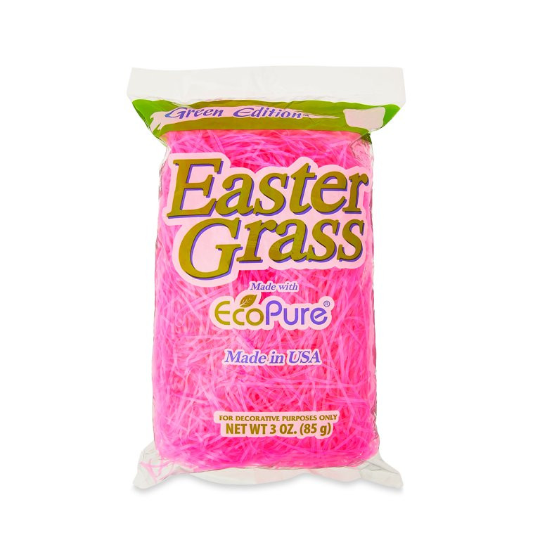 Easter Unlimited EcoPure Easter Grass, Pink, 3 oz. | Walmart (US)