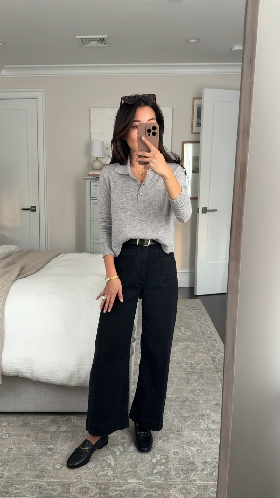 Anthropologie sale! Included all designer jeans, shoes like Sam Edelman, and reformation too

I also linked the black pants version of these Colette jeans - FYI the pants run smaller than the jeans!**

• Colette high rise crop wide leg jeans 24 petite, jeans runs big at the waist I’d size down , flattering wider /almost barrel leg cut

I also own the knit Colette black crop pants linked and they are wonderful and a snug fit on me in 24 petite 

• Jensen cashmere crop polo sweater xxs, lightweight, shorter length works well for petites

• Sam Edelman Loraine loafers 5.5

• Madewell essentials belt XXS

Petite friendly outfit with jeans, black denim, easy mom outfit, smart casual workwear 

#LTKootd #LTKWorkwear #LTKPetite