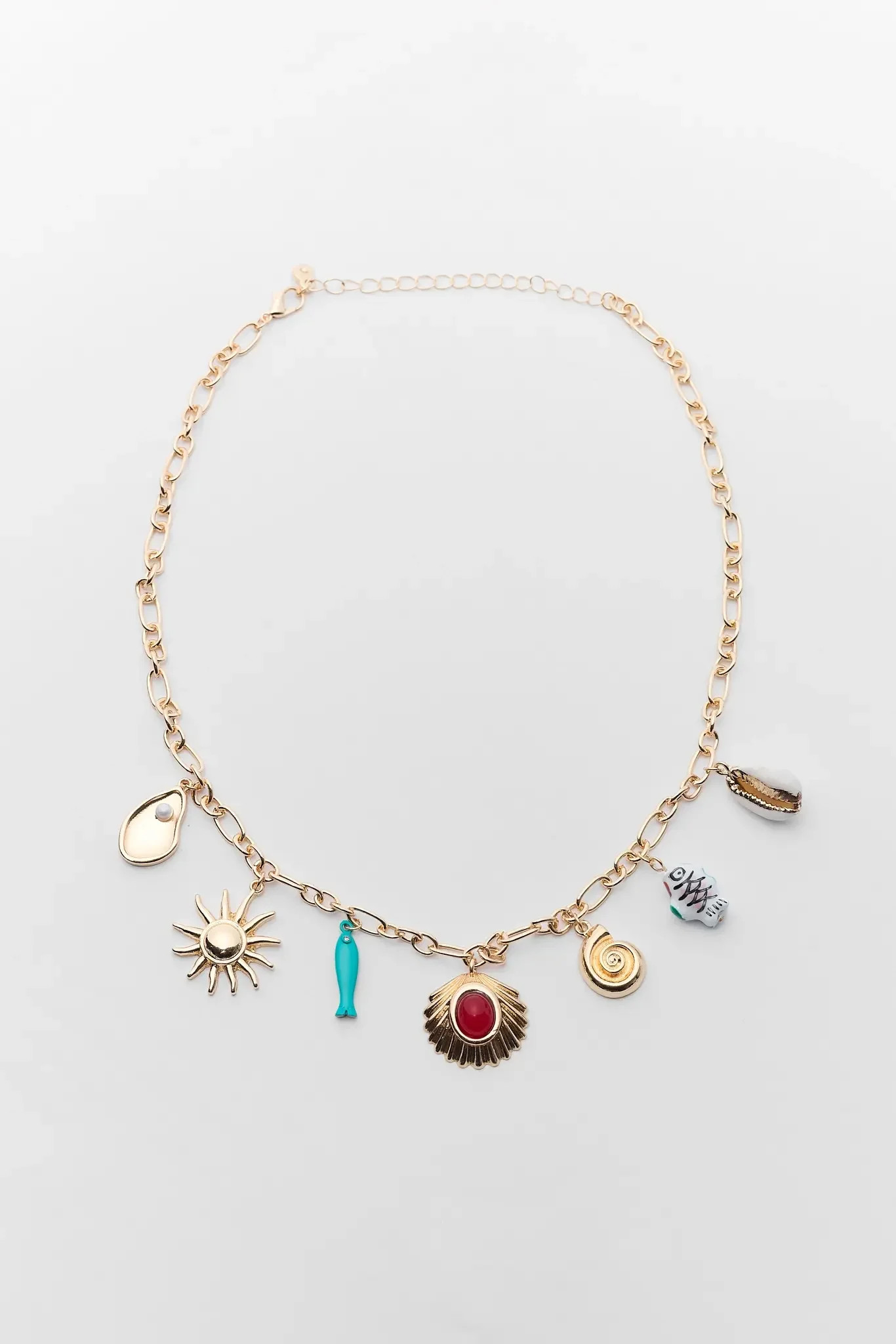 Gold Chain Charm Necklace | Avara