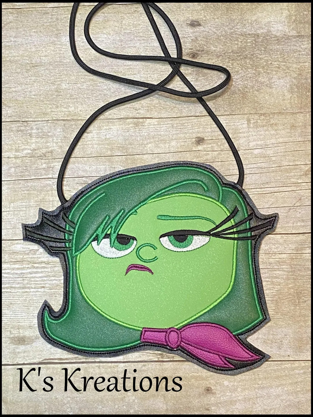 Inside Out Disgust Crossbody Bag, Disney Inside Out Purse, Girls Disney Purse, Disgust Flat Purse... | Etsy (US)