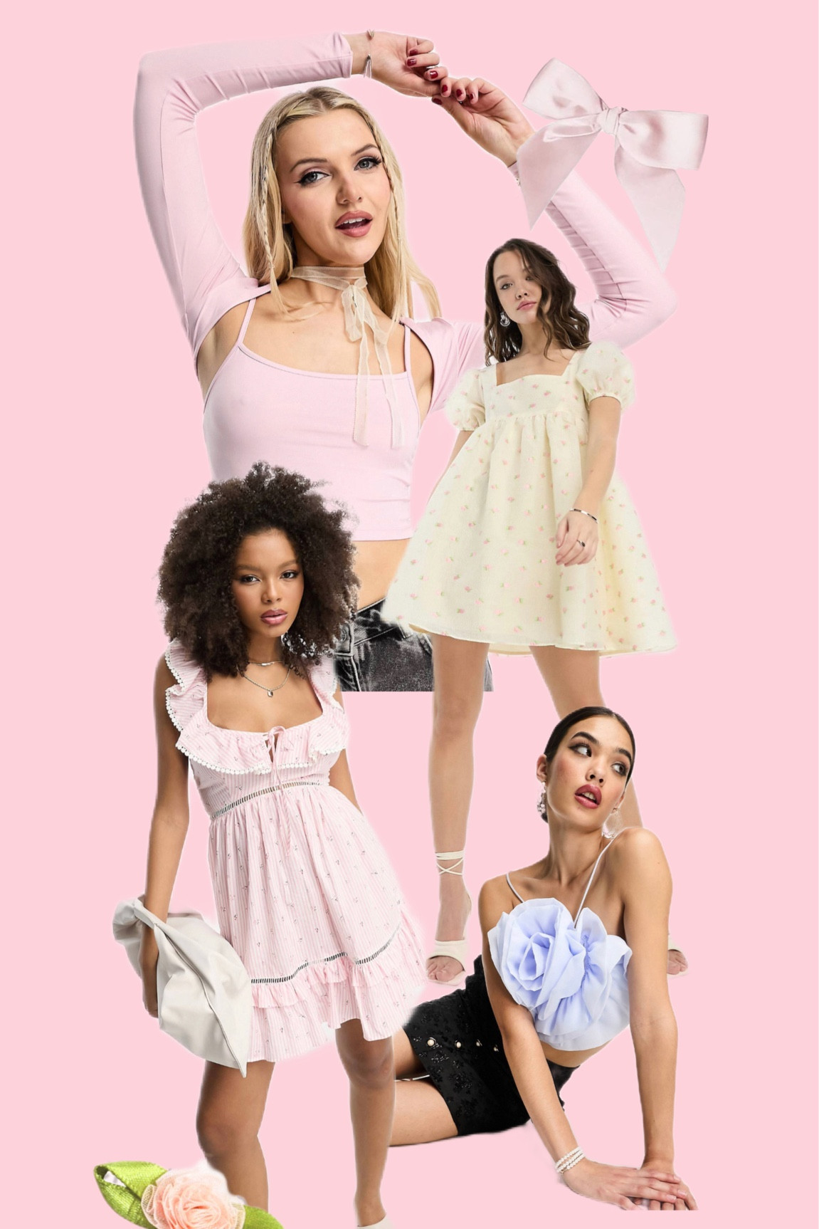 pastel pink / coquette aesthetic asos finds