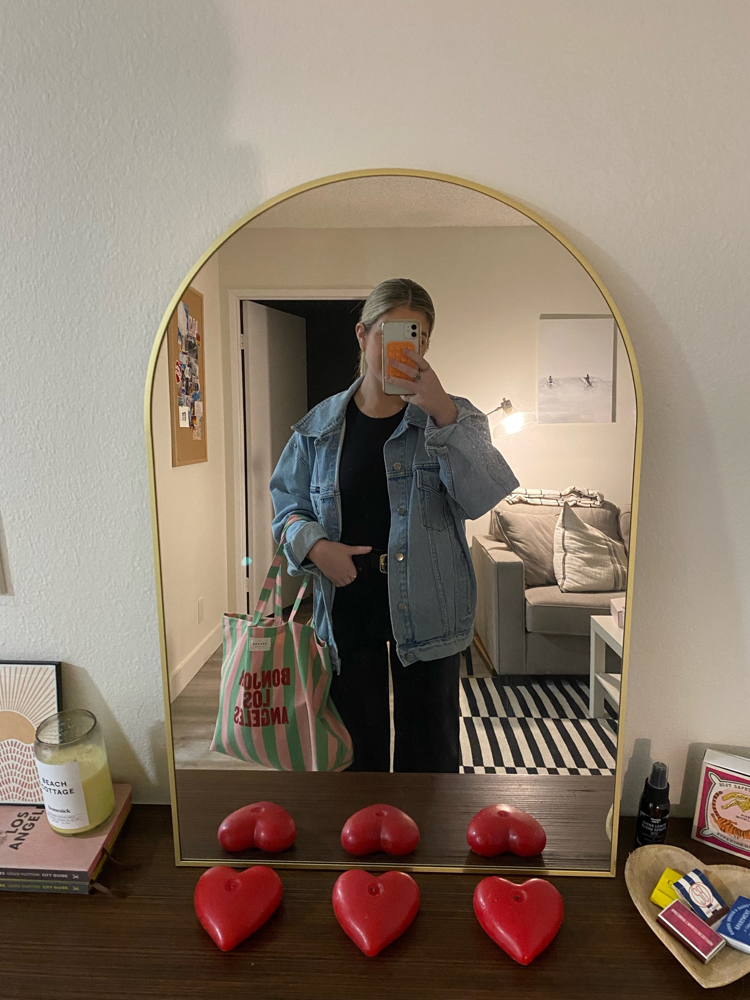 a little galentines GNO! ♥️ all black + a denim jacket has been one of my go-to looks lately

#LTKstyletip #LTKfindsunder100 #LTKSeasonal