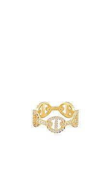 Adina's Jewels Pave Mariner Link Ring in Gold from Revolve.com | Revolve Clothing (Global)