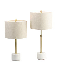 2pk 32in Urban Marble Base Table Lamps | Lighting | Marshalls | Marshalls