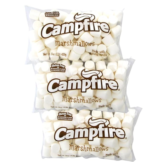 3 Pounds of Campfire Large White Marshmallows - Made with Natural Vanilla, No Artificial Flavors ... | Amazon (US)